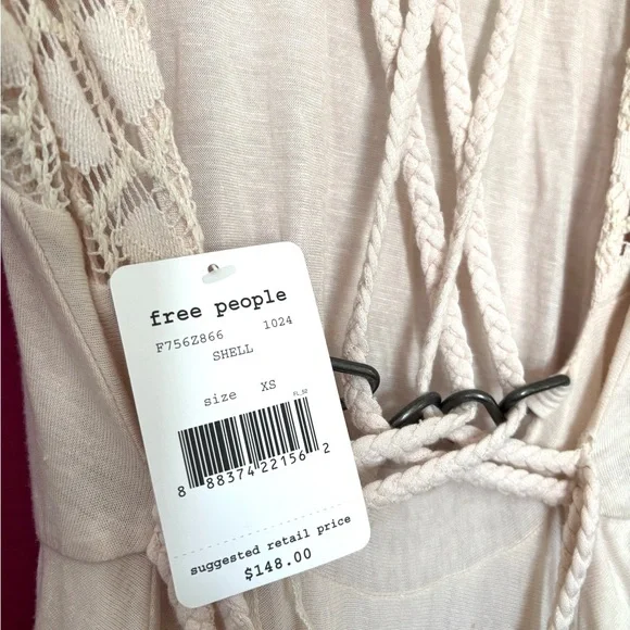 FREE PEOPLE X REVOLVE•afternoon delight crochet dress XSMALL NWT - Picture 2 of 5